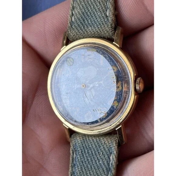 Vintage Timex Snoopy Tennis Wind-Up Watch Parts Or Repair